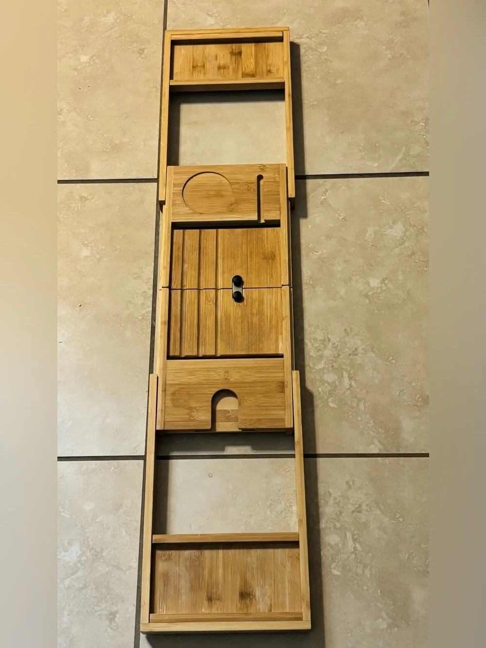 Bamboo Bathtub Caddy Tray - Natural